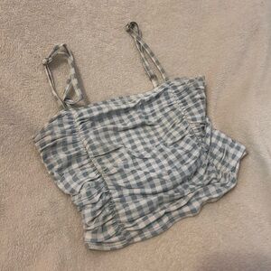 Hollister Blue Checkered Camisole